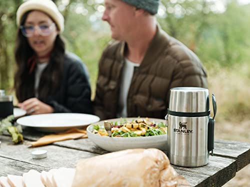 STANLEY Classic Food Jar and Spork 18 oz | Vacuum Insulated Food Container | Wide Mouth Screw On Lid | Packable for Travel...