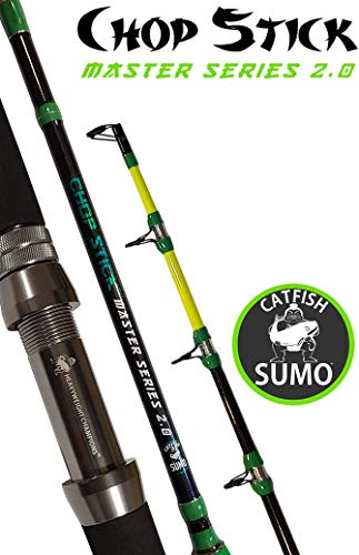 Catfishing Rod, Master Series Chop Stick, 1-Piece Casting Catfish Rods for Baitcasting Fishing, Medium Heavy, 7’6”