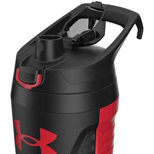 Under Armour 32 oz Insulated Water Bottles - Sports Water Jug with Handle, Fence Hook, Leak Resistant for Baseball, Football & More, 32 oz Water Bottles, Sports Water Bottle Insulated