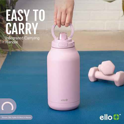 Ello Hydra 64oz Half Gallon Vacuum Insulated Stainless Steel Jug with Locking