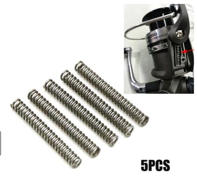 KTGCOZS Pack of 5 Fishing Reel Spring Kick Lever Spring Fishing Reel Parts Repair Reel Spring Fishing Spring for Daiwa Ser...