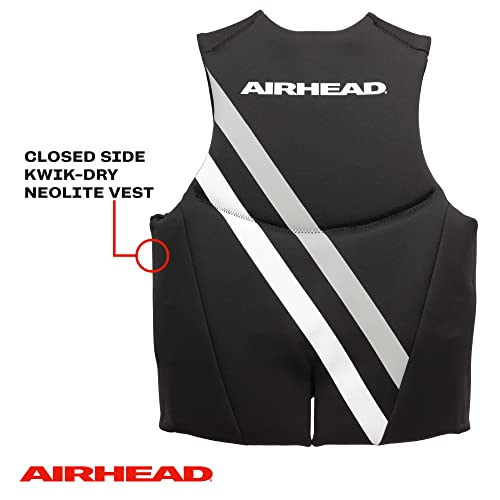 Airhead Orca Neoprene Kwik-Dry Neolite Life Jacket, USCG Approved Adult, Youth and Child Sizes