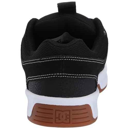 DC Men's Lynx Zero Casual Skate Shoe, Black/Black/White, 7.5