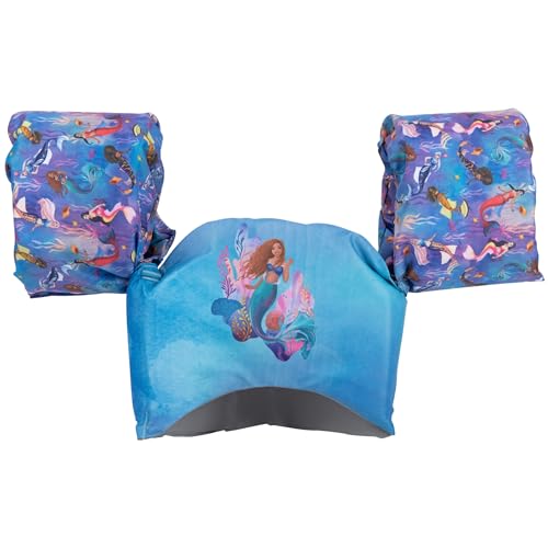 SwimWays The Little Mermaid, US Coast Guard Approved Life Vest Kids Swim Vest, Arm Floaties & Life Jackets for Kids 33-55 lbs