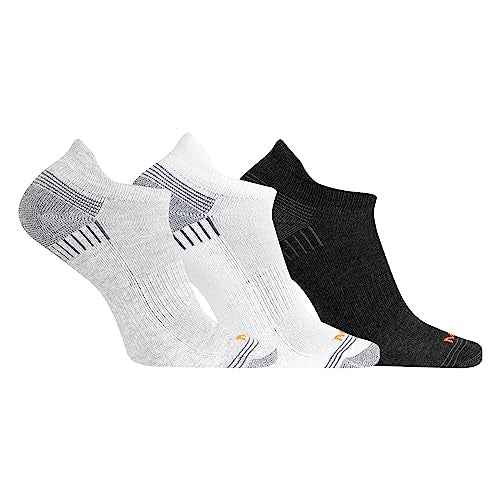 Merrell unisex-adult Men's and Women's Recycled Everyday Low Cut Tab Socks - 3 Pair Pack - Repreve Mesh