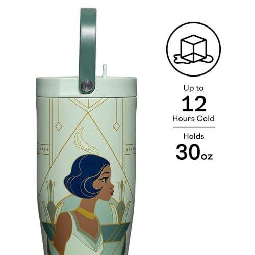Corkcicle Go Cup XL - Leak-Proof Travel Tumbler - Triple Insulated Stainless Steel Water Bottle - Easy-Carry Handle - Summ...