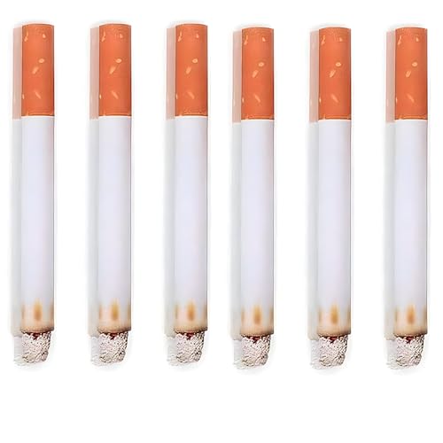 Fake Puff Cigarettes Costume Accessory - 3.25", 6 Count - Durable & Realistic - Ideal For Themed Parties & Theatrical Perf...
