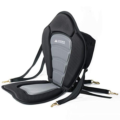 Kayak Seats Paddle Board Seat: Universal Padded Canoe SUP Seat with Back Support - Deluxe Kayak Chair Seat Cushion with St...