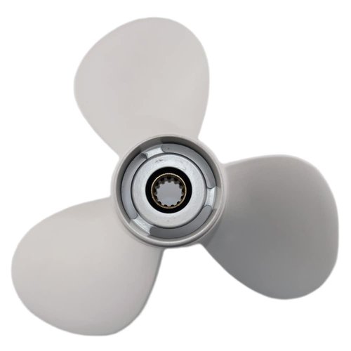 Boatman OEM Prop 12 1/4x9 Fit Yamaha Outboard Motor T25/F30/F40/F50/40HP/48hp/50hp/60hp/F60 G Series 13 Tooth Spline Aluminum 3 Blades Propeller 663-45956-01-EL