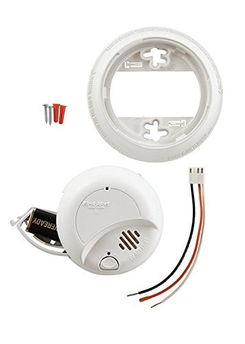 First Alert 9120B Smoke Detector, Hardwired Alarm with Battery Backup, 3-Pack