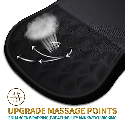 Hokafenle Ergonomic Mouse Pad Wrist Support with Massage Design, Wrist Rest Pain Relief Mousepad with Memory Foam&Non-Slip...