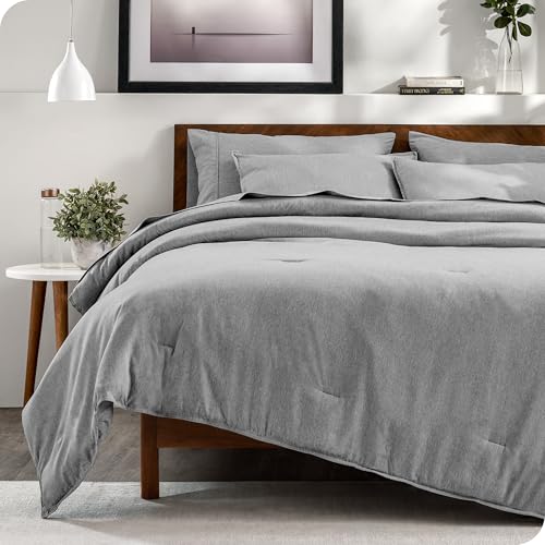 Bare Home Bed-in-A-Bag 7 Piece Comforter & Sheet Set - Queen - Goose Down Alternative - Ultra-Soft 1800 Premium Bedding Se...
