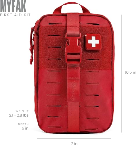 MY MEDIC MyFAK Standard Ifak First Aid Kit - 132 Life Saving Trauma and Medical Items - HSA FSA Survival Kit for Camping o...