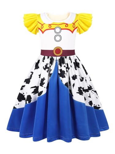 Sukyfecde Cowgirl Costume Girls Toddler Princess Dress up Birthday Outfits Halloween Role Play Clothes