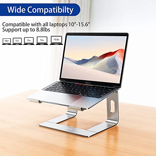 BESIGN LS03 Aluminum Laptop Stand, Ergonomic Detachable Computer Stand, Notebook Riser Compatible with Air, Pro, Dell, HP,...