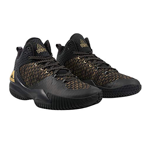 PEAK High Top Mens Basketball Shoes Lou Williams Streetball Master Breathable Outdoor Sneakers Cushioning Shoes for Fitness