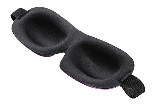 Bucky 40 Blinks No Pressure Solid Eye Mask for Sleep & Travel, Crimson, One Size