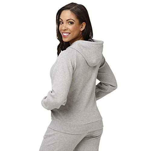 foco Women's Team Logo Soft Gray Woven Fashion Long Sleeve Hoodie