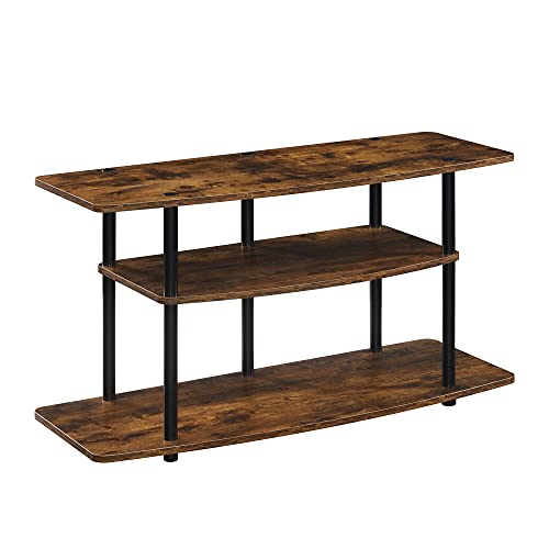 Convenience Concepts Designs2Go No Tools 3-Tier Wide TV Stand 42" - Entertainment Center for TVs up to 46 Inches, Modern T...