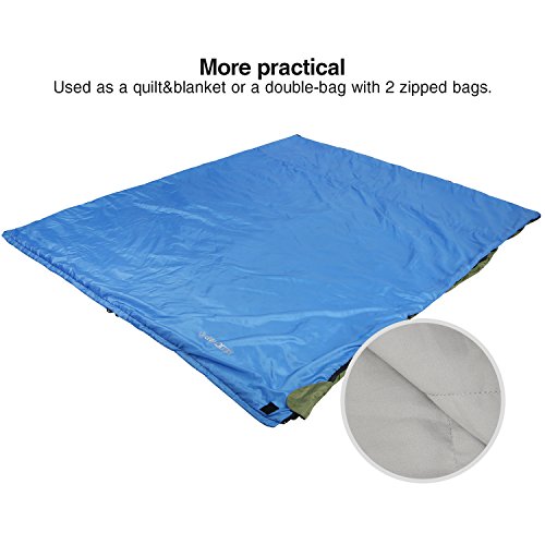 REDCAMP Ultra Lightweight Sleeping Bag for Backpacking, Hiking, Comfort for Adults Warm Weather, with Compression Sack