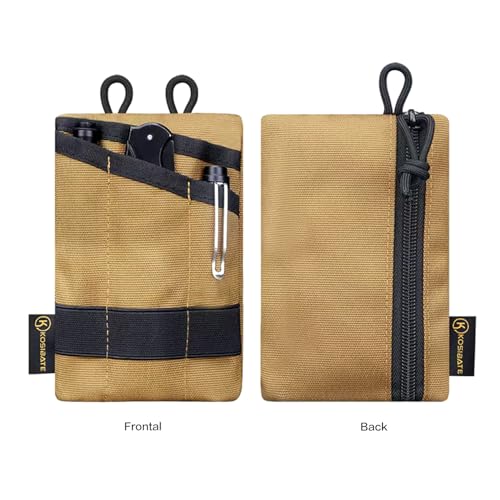 Tactical MOLLE Coin Pouch & Multi-Func Card Crossbody Bag, Durable EDC Organizer