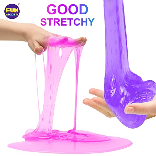 33 Cups Jumbo Slime Kit for Kids, FunKidz Premade Ultimate Slime Pack to DIY Soft, Cloud, Clear, Butter, Glitter, Glow in ...