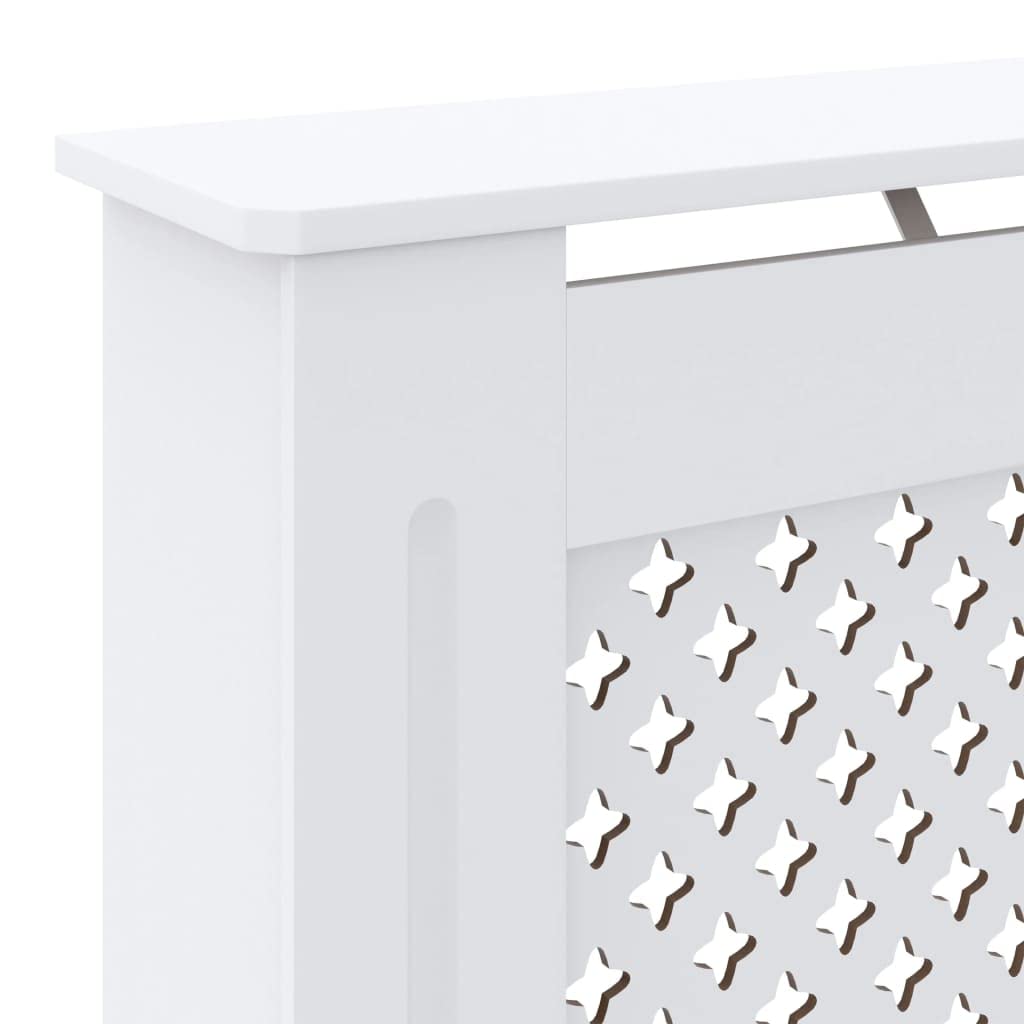 GOLINPEILO White Radiator Cover MDF Heating Radiator Cabinet Living Room Furniture Decor, 30.7" x 7.5" x 32.1", Mesh Design