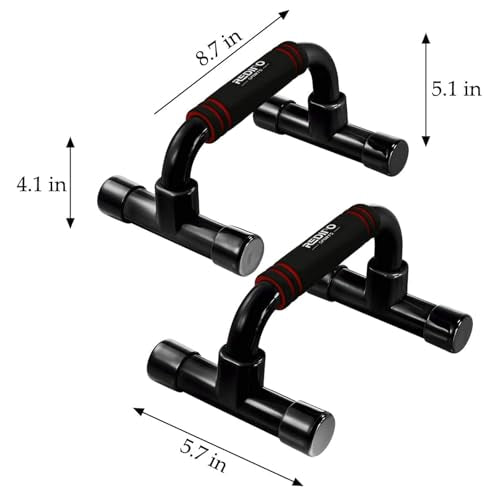 Push Up Bars Strength Training - Workout Stands With Ergonomic Push-up Bracket Board with Anti-Slip Sturdy Structure Porta...