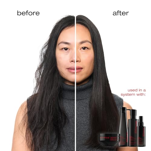 shu uemura art of hair Ashita Supreme Smoothing Serum - Adds Shine, Reduces Frizz, Strengthens Strands, Prevents Breakage, For All Hair Types, 3 Fl Oz