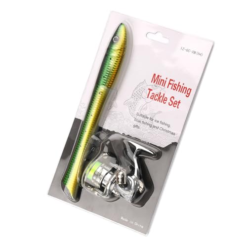 Portables Mini Pen Fishings Rod Spinnings Reel Castings Poles Telescopic Fish Shaped Fish Shaped Telescopic Spinnings Mini...