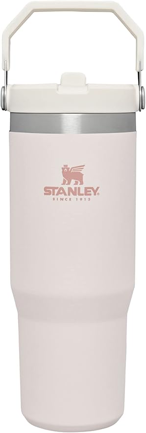 STANLEY IceFlow Flip Straw Tumbler with Handle 30 oz | Twist On Lid and Flip Up Straw | Leak Resistant Water Bottle | Insu...