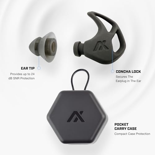 AXIL X20 Noise Reduction Ear Plugs - Pink - Customizable Fit Hearing Protection for Sleeping, Festivals, Live Events and S...
