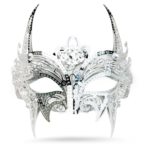 ARK Survivor Women's Sparkling Rhinestone Masquerade Mask She-Devil Mask Fancy Party Masquerade Ball New Years Mardi Gras
