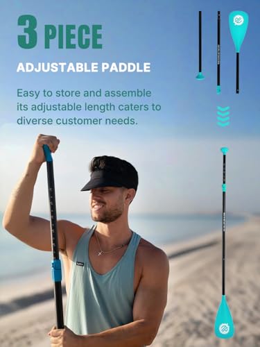 Niphean Inflatable Stand Up Paddle Board with Stabiltrac Fin Design and SUP Accessories & Niphean Dog Pool Ramp(Full-Cover...