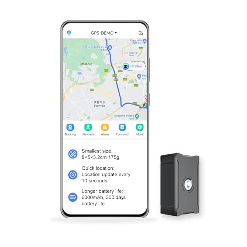 GPS Tracker for Vehicles, 6000Mah Battery Life Up to 90 Days, Waterproof, Magnetic 4G LTE, Unlimited Range, Subscription R...