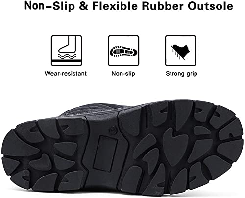 ALEADER Men's Winter Waterproof Insulated Shell Warm Inner Comfortable Outdoor Snow Boots