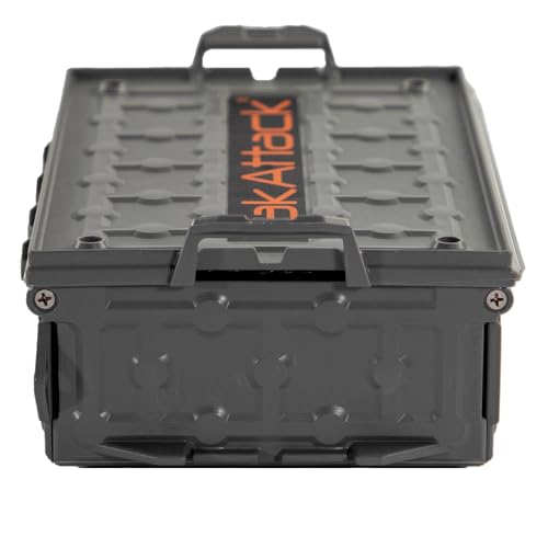 YakAttack TracPak Stackable Storage Box – Battleship Grey | Kayak Fishing Gear Storage | Fits GearTrac & MightyMount | Kay...