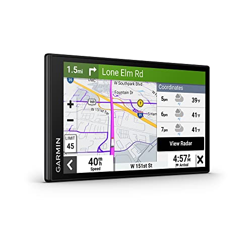 Garmin dezl OTR610, Large, Easy-to-Read 6" GPS Truck Navigator, Custom Truck Routing, High-Resolution Birdseye Satellite I...