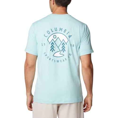 Columbia Mens Kwick Hike Back Graphic Short Sleeve Tee