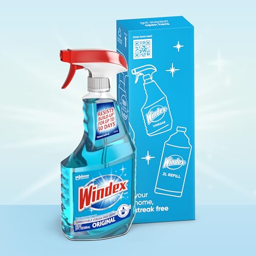 Windex Glass and Window Cleaner Spray Bottle, Packaging Designed to Prevent Leakage and Breaking, Surface Cleaning Spray, ...