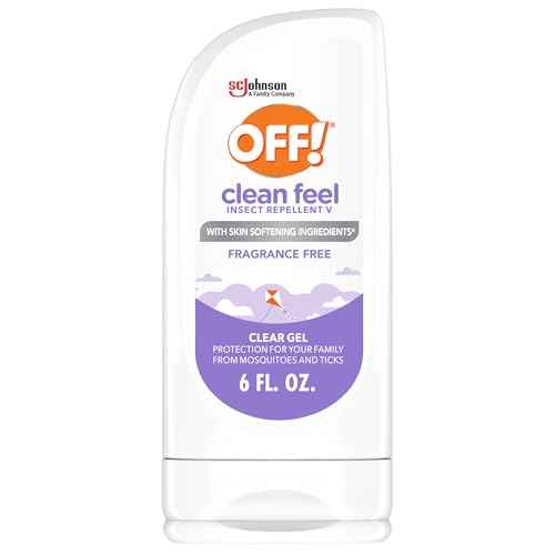 OFF! Clean Feel Insect Repellent Clear Gel with 20% Picaridin - DEET-Free Protection from Mosquitoes & Ticks, Odor-Free Pest Control For Camping, Hydrating Bug Gel - 6 oz
