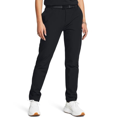 Under Armour Women's Drive Pants, (001) Black/Black/Halo Gray, 4