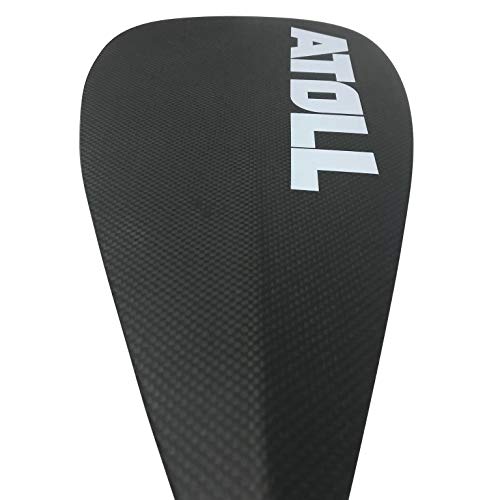 Atoll ISUP Carbon Fiber Paddle Board Paddle, 100 Percent, 3 Piece Adjustable Sup Board Travel Paddle with Carbon Fiber Blade