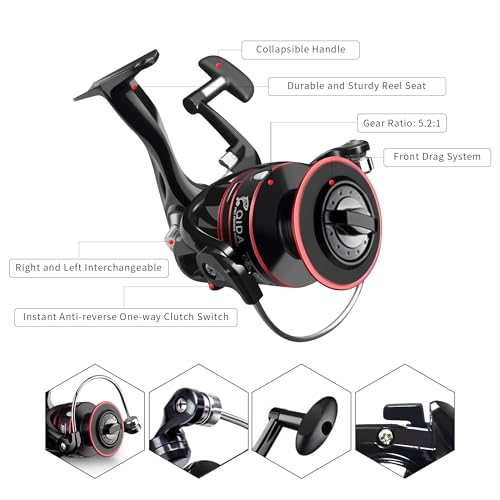 Fishing Pole Kit, Carbon Fiber Telescopic Fishing Rod and Reel Combo with Spinning Reel, Line, Bionic Bait, Hooks and Carr...