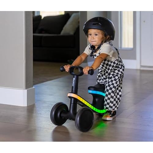 Razor Lightwave Baby & Toddler Balance Bike ? 3 Wheel Seated Scooter for Ages 12?30 Months, Balance Bike 1 Year Old, Baby¡¯s First Bike with Multicolor LED Lights, Tool-Free Assembly