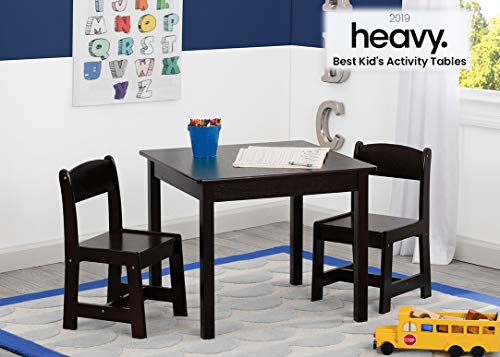 Delta Children MySize Kids Wood Table and Chair Set (2 Chairs Included) - Ideal for Arts & Crafts, Snack Time, Homework & ...