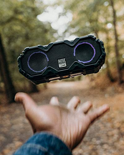 Altec Lansing LifeJacket Mini - Waterproof Bluetooth Speaker with Lights, Portable Wireless Speaker for Pool, Beach, Hikin...