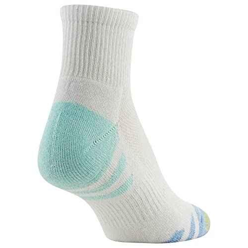 GOLDTOE womens Half Cushion Sport Quarter Socks With Mesh, 6-pairsSocks
