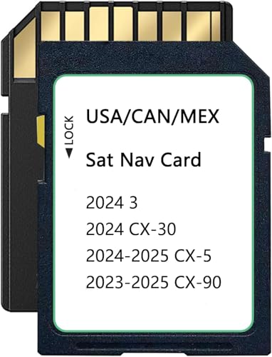 2025 Upgraded KMV6 66 Z1B Navigation SD Card Map Compatible with 2024 3/ CX-30, 2024-2025 CX-5, 2023-2025 CX-90, KMV66Z1B ...