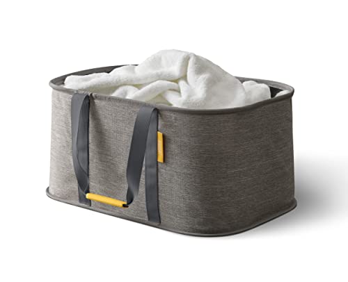 Joseph Joseph Hold-All - Collapsible Folding 35L/9.2 Gallon Washing Laundry Basket Bag, Durable Fabric, Moisture Resistan...